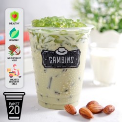 Pack of 20 Cups Cendol Almond